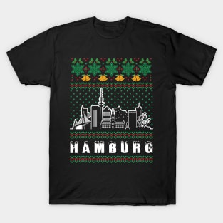 Hamburg Germany Ugly Christmas T-Shirt